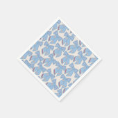 Serviette En Papier Coquette Bows Bleus (Coin)