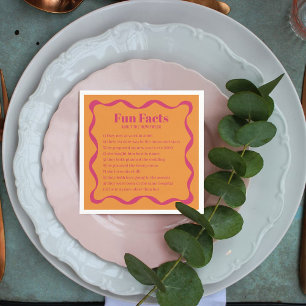 Serviette En Papier Coquette Curvy Ribbon Retro Mariage