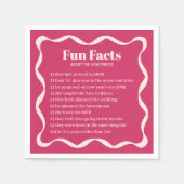 Serviette En Papier Coquette Curvy Ribbon Retro Mariage (Devant)