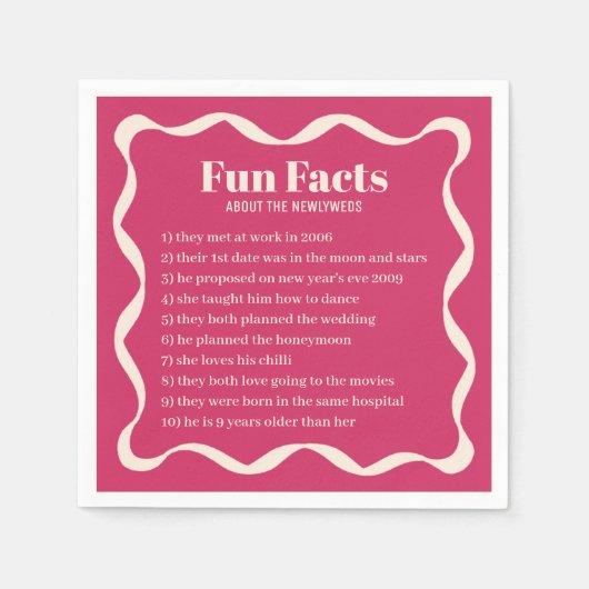 Serviette En Papier Coquette Curvy Ribbon Retro Mariage (Devant)