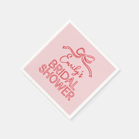 Serviette En Papier Coquette fantaisie noeud à nouer douche nuptiale (Coin)