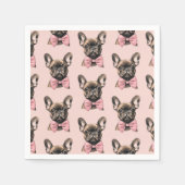 Serviette En Papier Coquette Frenchie (Devant)