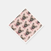 Serviette En Papier Coquette Frenchie (Coin)