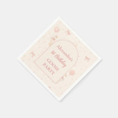 Serviette En Papier Coquette Goose 1st Birthday (Coin)