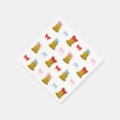 Serviette En Papier Coquette Noël cloches et vaches Classique (Coin)