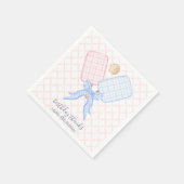 Serviette En Papier Coquette Pickball Pink Blue (Coin)
