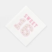 Serviette En Papier Coquette rose sucré 16 Université (Coin)
