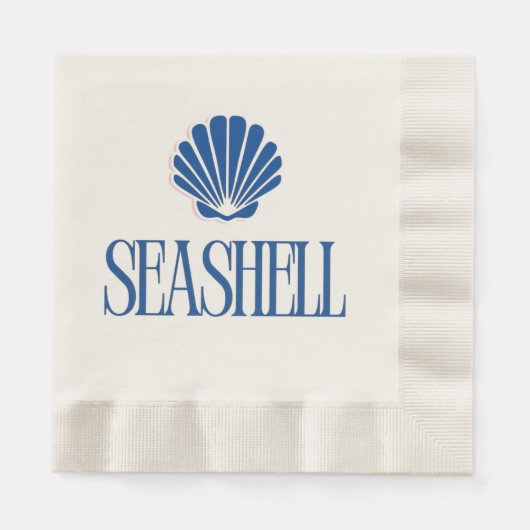 Serviette En Papier Coquillage (Devant)