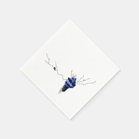 Serviette En Papier Coquillage côtier unique de Blue Murex (Coin)