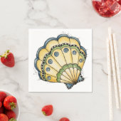Serviette En Papier Coquillage - Papier (En situation)
