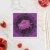 Serviette En Papier Coquillage pourpre (En situation)