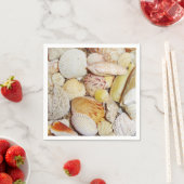 Serviette En Papier Coquillages (En situation)