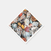 Serviette En Papier Coquillages colorés (Coin)