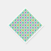 Serviette En Papier Coquillages Colorés (Coin)
