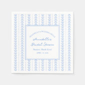 Serviette En Papier Coquillages et cloches de mariage Baby shower mari (Devant)