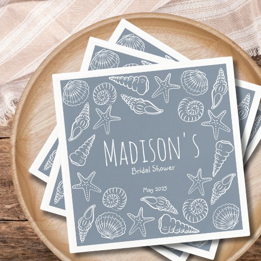 Serviette En Papier Coquillages et étoiles de mer : Réception de maria