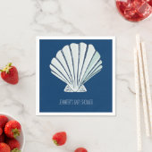 Serviette En Papier Coquille marine (En situation)