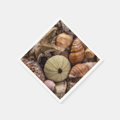 Serviette En Papier Coquilles de mer mixtes Cocktail serviettes (Coin)