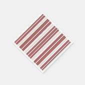 Serviette En Papier Corail Beige Stripes (Coin)