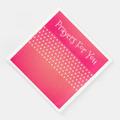 Serviette En Papier Corail et roses (Coin)