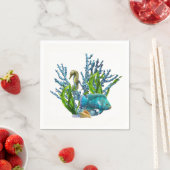 Serviette En Papier Corail Reef (En situation)