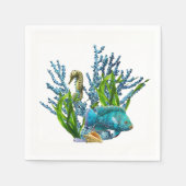 Serviette En Papier Corail Reef (Devant)