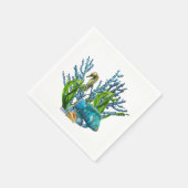 Serviette En Papier Corail Reef (Coin)