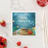 Serviette En Papier Corail Reef Under the Sea Party (En situation)