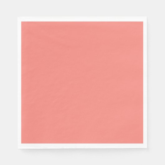 Serviette En Papier Corail rose (Devant)