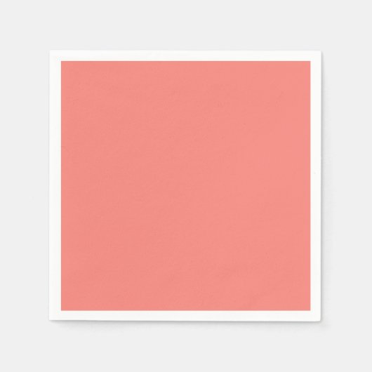 Serviette En Papier Corail rose (Devant)