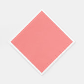 Serviette En Papier Corail rose pâle (Coin)