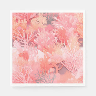 Serviette En Papier Corail rougissant