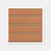 Serviette En Papier Coral Aztec Style Sud-Ouest Motif (Devant)