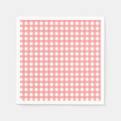 Serviette En Papier Coral En vichy Papier (Devant)