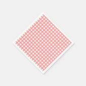 Serviette En Papier Coral En vichy Papier (Coin)