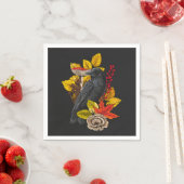 Serviette En Papier Corbeau 2 (En situation)