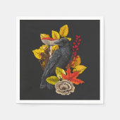 Serviette En Papier Corbeau 2 (Devant)