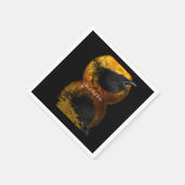 Serviette En Papier Corbeau et Lune dorée (Coin)