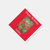 Serviette En Papier Corfou Red Poppies (Coin)
