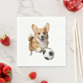 Serviette En Papier Corgi (En situation)