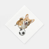 Serviette En Papier Corgi (Coin)