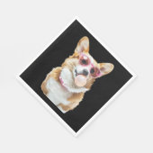 Serviette En Papier Corgi (Coin)