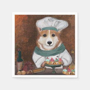 Serviette En Papier Corgi