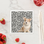Serviette En Papier Corgi Abstrait mignon (En situation)