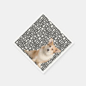 Serviette En Papier Corgi Abstrait mignon (Coin)