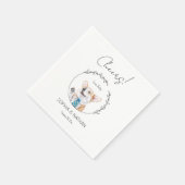 Serviette En Papier Corgi Chien Mariage simple Cocktail Napkins (Coin)