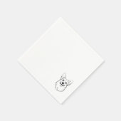 Serviette En Papier Corgi Cocktail Napkin (Coin)