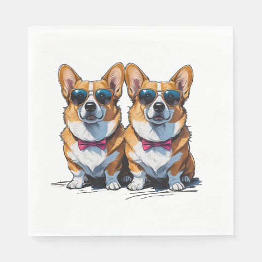 Serviette En Papier Corgi Dread Deluxe (Devant)