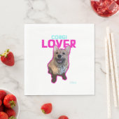 Serviette En Papier Corgi Lover (En situation)