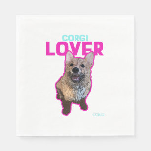 Serviette En Papier Corgi Lover